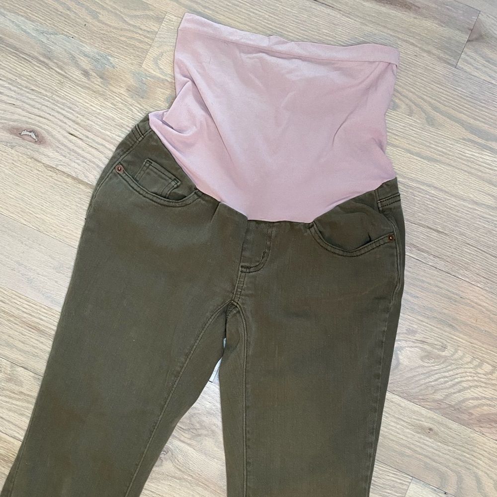 PEA IN THE POD Olive Green jeans XS